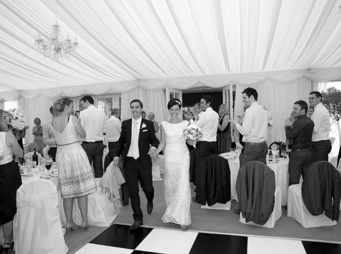 bride and groom entrance